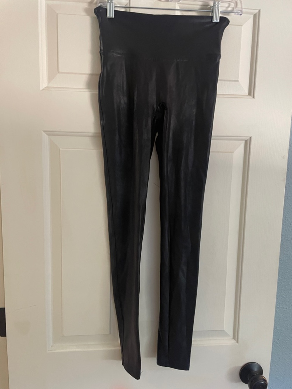 Spanx faux leather leggings size small